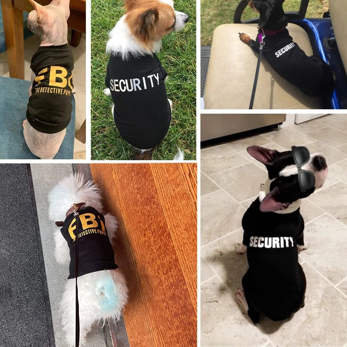 4 Packs Dog Shirts for Small Dog, Pet T-Shirts Clothes Vest for Puppy Boy Girl S