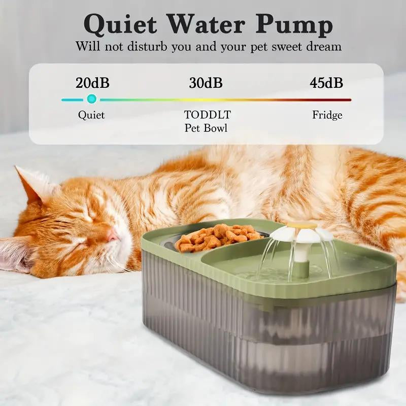 Automatic Pet Water Dispenser, Stainless Steel Food Bowl, Indoor Pet Water Feeder, Pet Feeding Supplies for Dogs & Cats, Water Fountain for Cats and Dogs